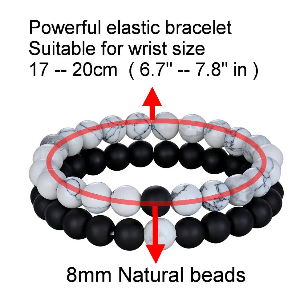 Tinkers XQNI Beaded Bracelets Multi Style Elastic Rope Unisex -