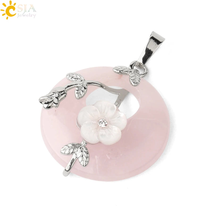 Ciondolo a forma di ciambella in ametista di Tinkers Energy And Balance