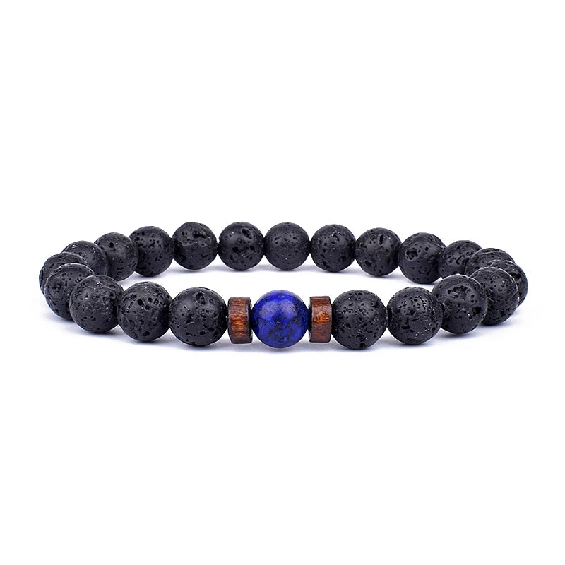 Tinkers Volcanic Stone Lava Bracelet Tibetan Buddha Edition -