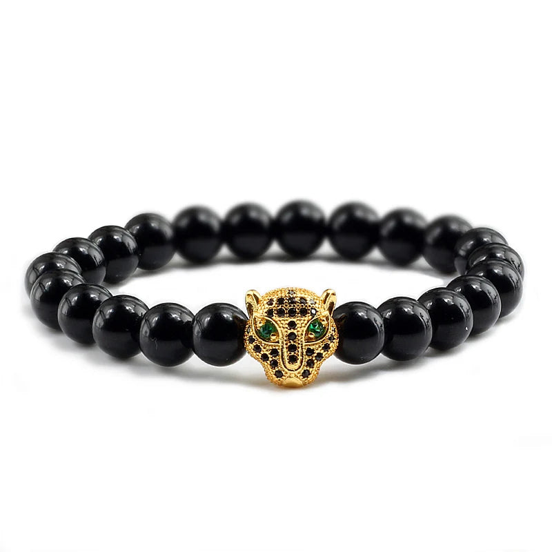 Tinkers Tinkers Black Lava Beads Bracelet Spiritual Yoga Style Luxe - Uncategorized