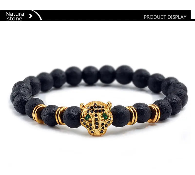 Tinkers Tinkers Black Lava Beads Bracelet Spiritual Yoga Style Luxe - Uncategorized