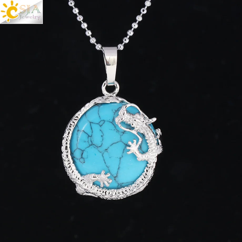 Tinkers Drachenanhänger mit Tigerauge – Energieschutz 