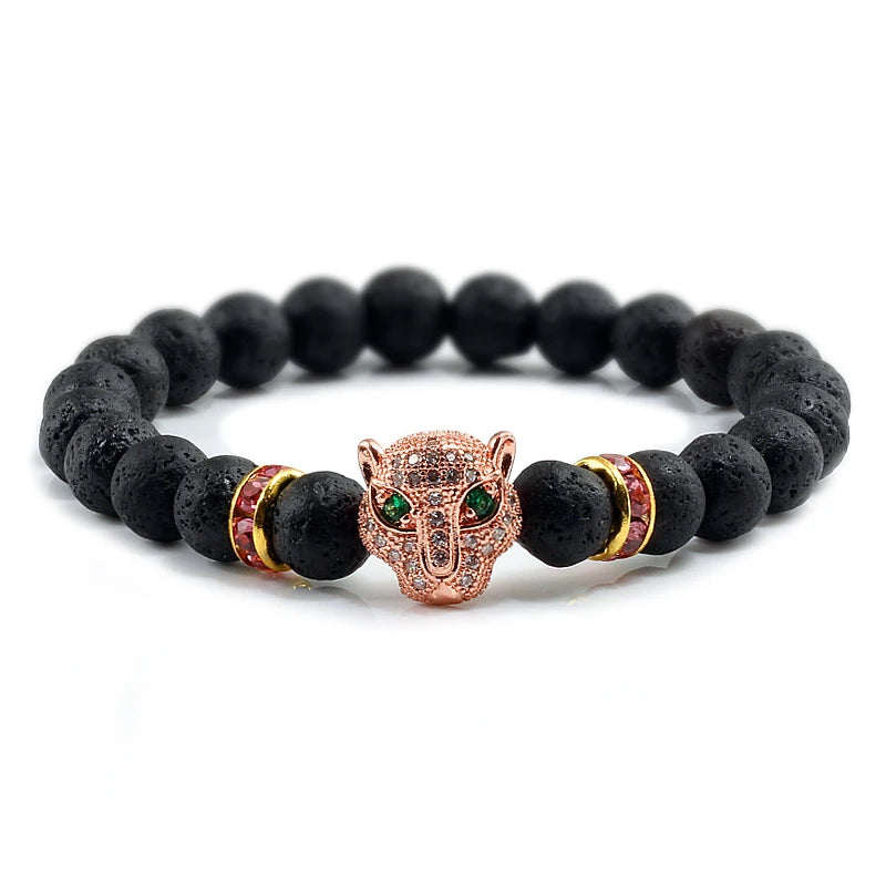 Tinkers Tinkers Black Lava Beads Bracelet Spiritual Yoga Style Luxe - Uncategorized