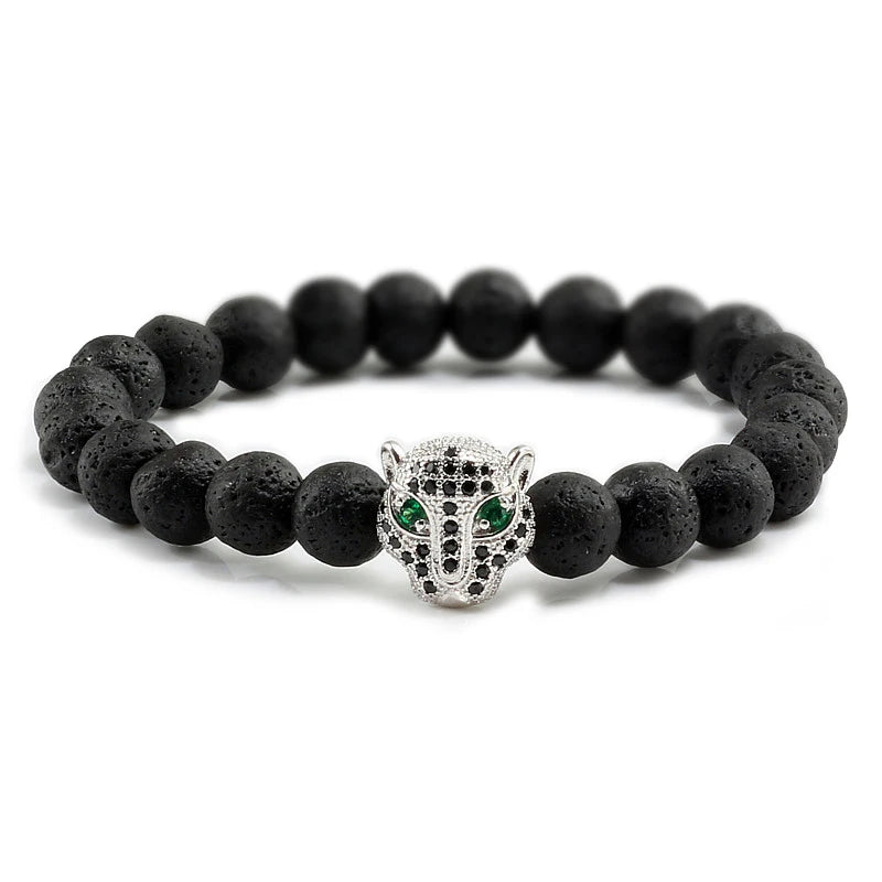 Tinkers Tinkers Black Lava Beads Bracelet Spiritual Yoga Style Luxe - Uncategorized