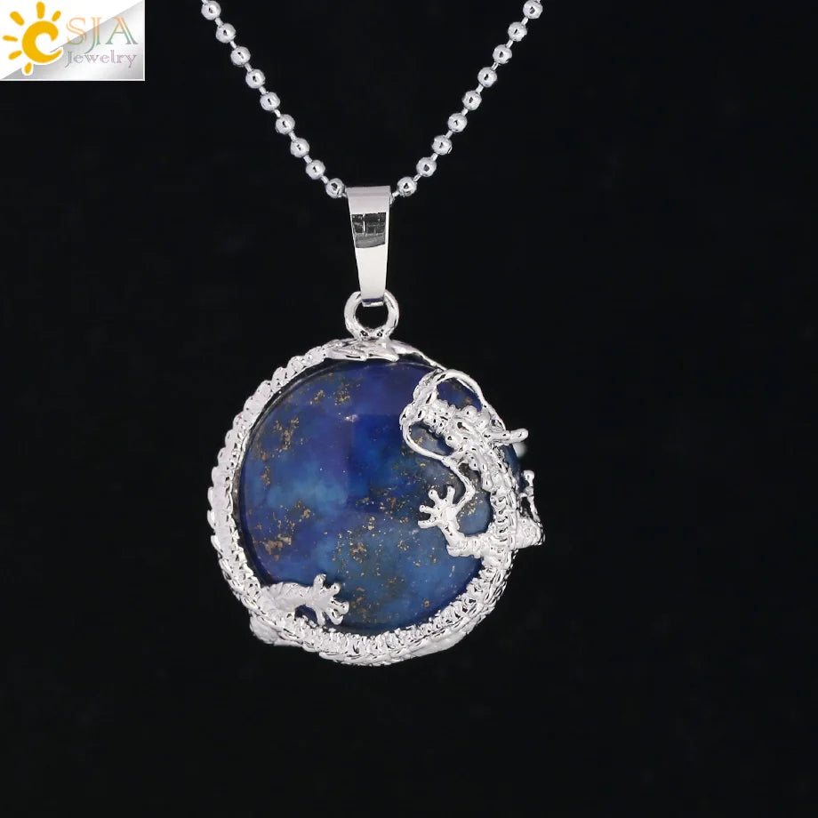 Tinkers Drachenanhänger mit Tigerauge – Energieschutz 