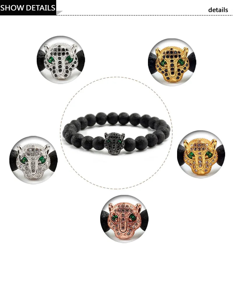 Tinkers Tinkers Black Lava Beads Bracelet Spiritual Yoga Style Luxe - Uncategorized