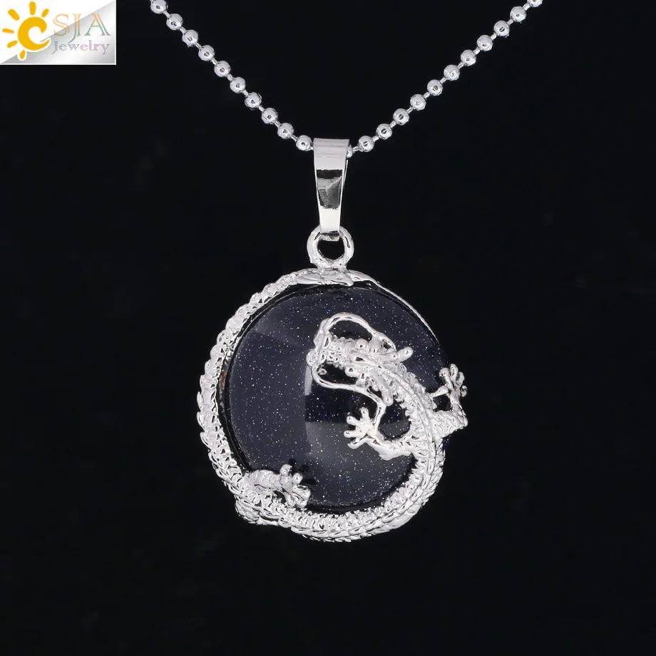 Tinkers Drachenanhänger mit Tigerauge – Energieschutz 