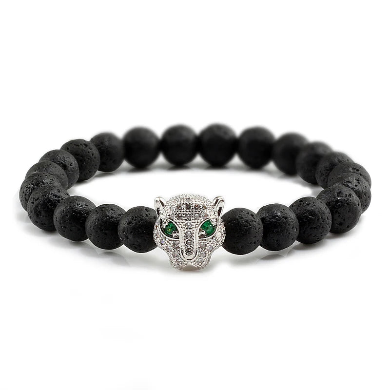 Tinkers Tinkers Black Lava Beads Bracelet Spiritual Yoga Style Luxe - Uncategorized