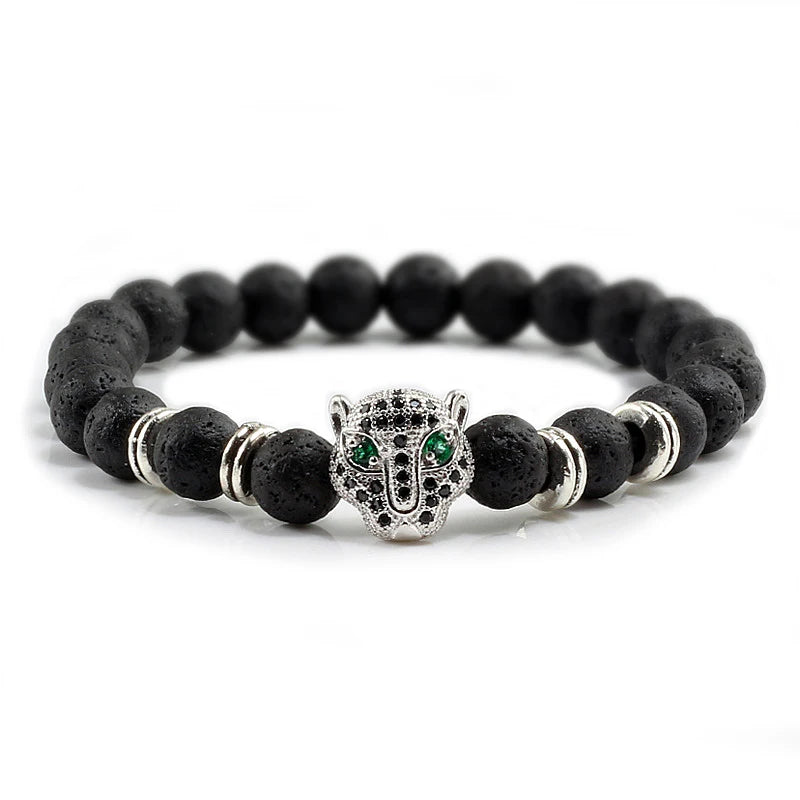 Tinkers Tinkers Black Lava Beads Bracelet Spiritual Yoga Style Luxe - Uncategorized
