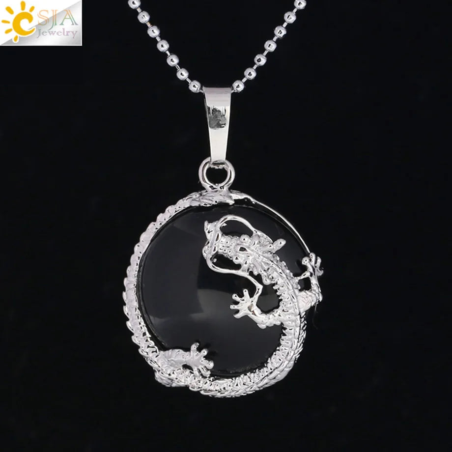 Tinkers Drachenanhänger mit Tigerauge – Energieschutz 