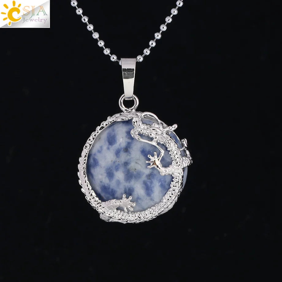 Tinkers Drachenanhänger mit Tigerauge – Energieschutz 