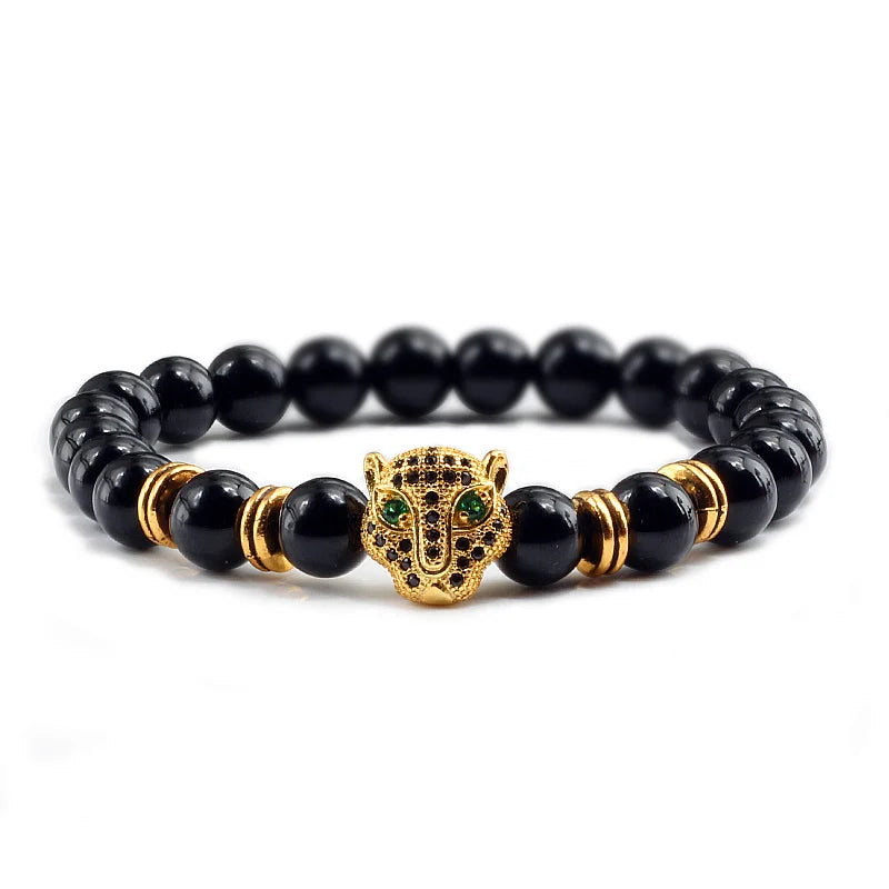 Tinkers Tinkers Black Lava Beads Bracelet Spiritual Yoga Style Luxe - Uncategorized