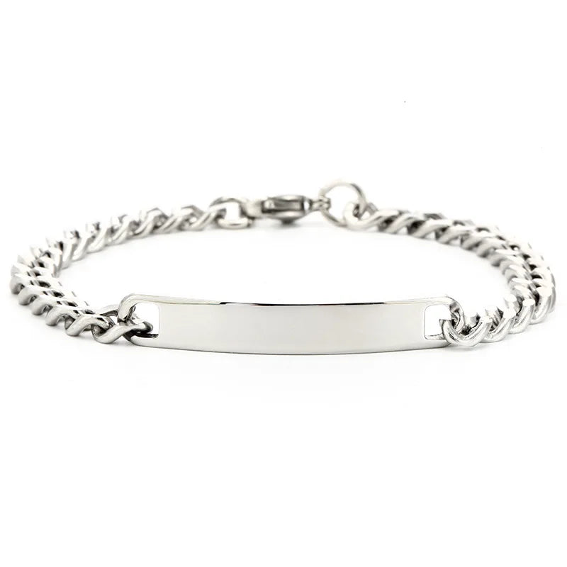 Handcrafted Personalized Stainless Steel Bracelet by Tinkers for Lovers