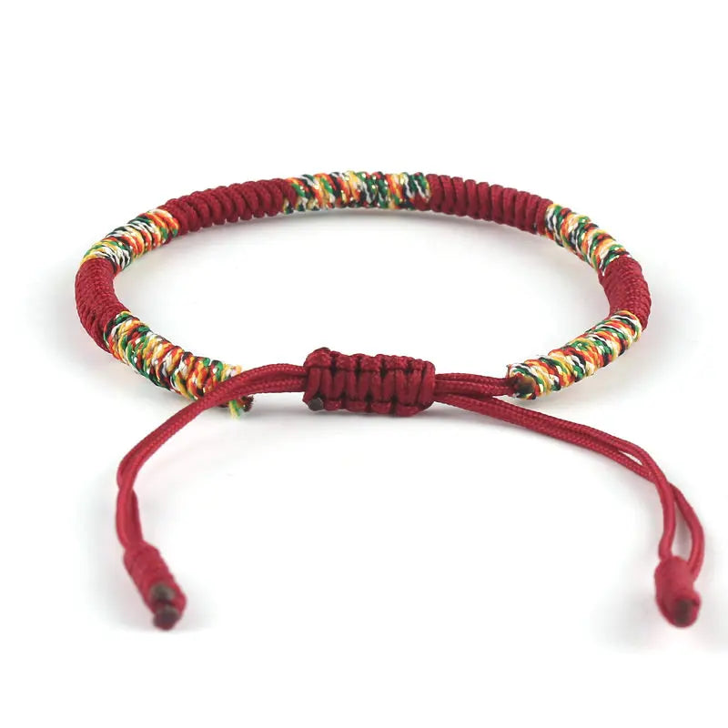 Tibetischer Buddhismus Glücksarmband Unisex Roter King Kong Knoten