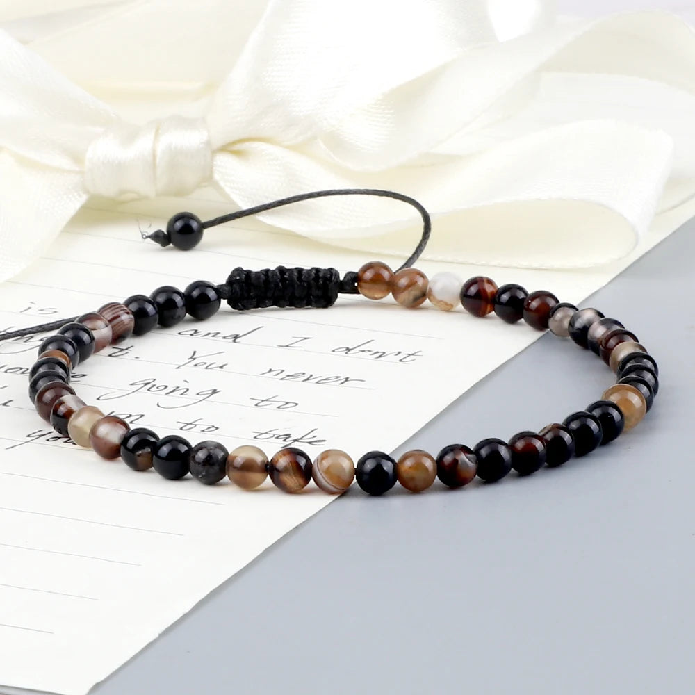 Tinkers EarthStone 4mm Natural Mini Beads Bracelet Unisex Yoga - Apparel & Accessories > Jewelry > Bracelets