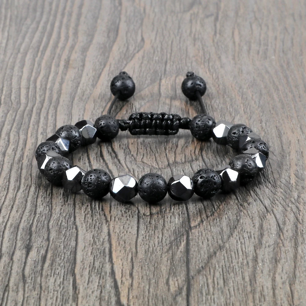 Tinkers Natural Lava Stone Beaded Bracelet Yoga Style Luxe Elegance - Uncategorized