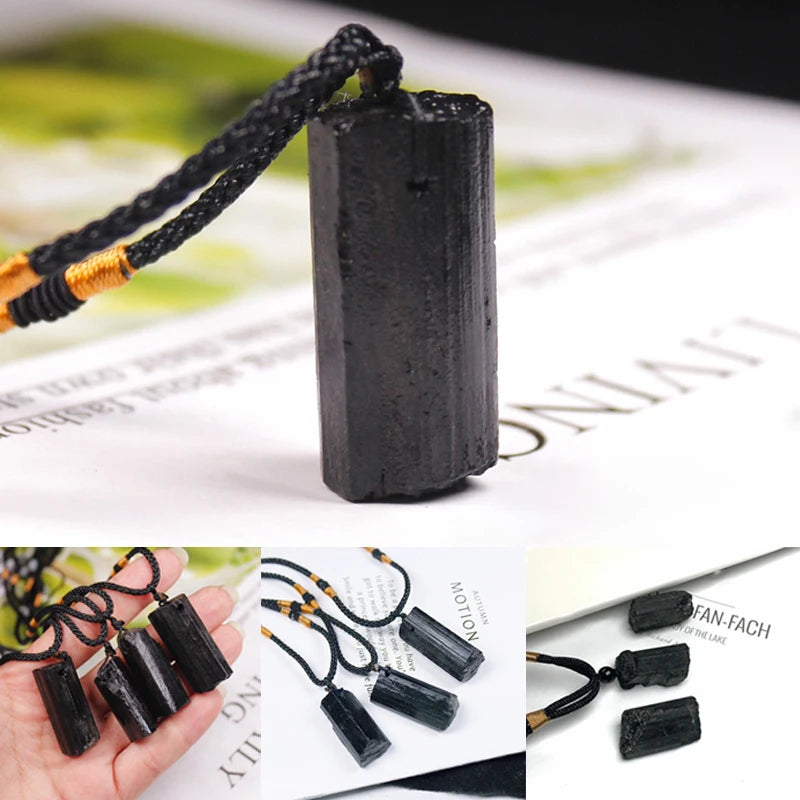 Schwarzer Turmalin-Anhänger von Tinkers - Spirituelle Energie