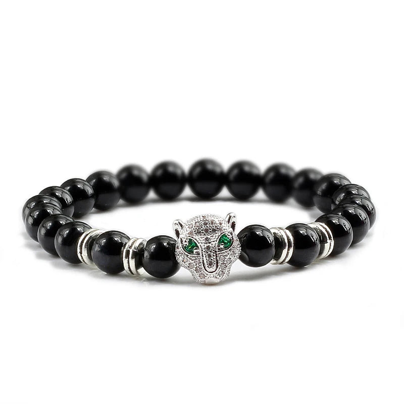 Tinkers Tinkers Black Lava Beads Bracelet Spiritual Yoga Style Luxe - Uncategorized