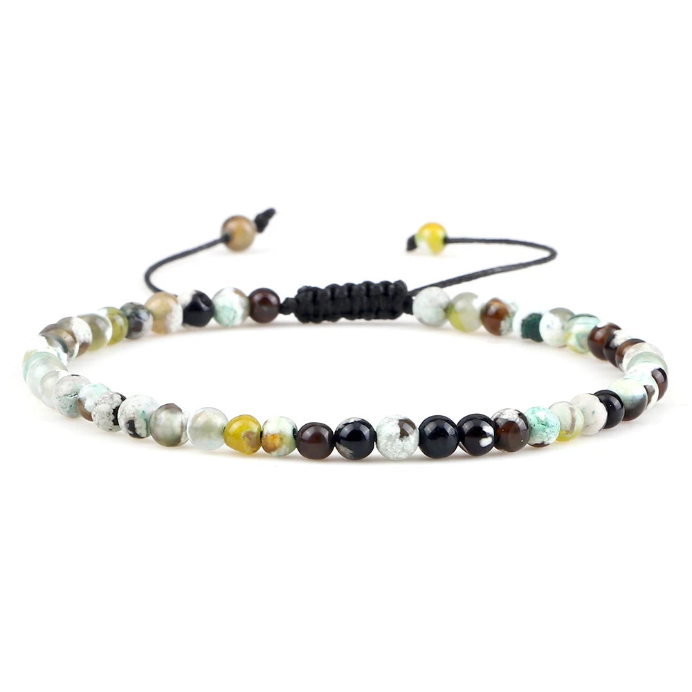 Tinkers EarthStone 4mm Natural Mini Beads Bracelet Unisex Yoga - Apparel & Accessories > Jewelry > Bracelets