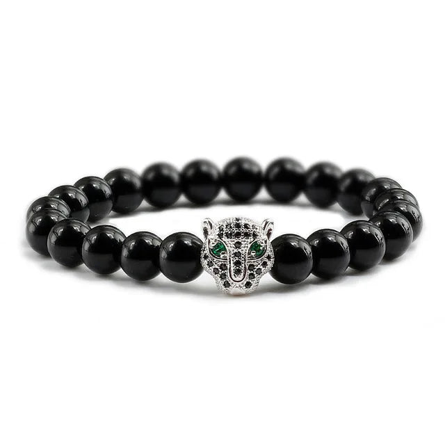 Tinkers Tinkers Black Lava Beads Bracelet Spiritual Yoga Style Luxe - Uncategorized