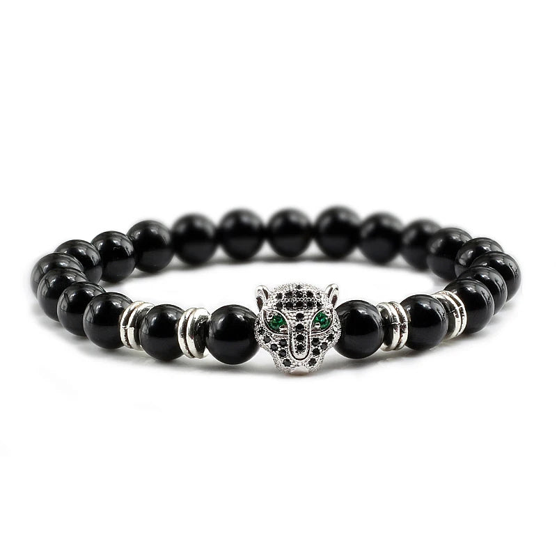 Tinkers Tinkers Black Lava Beads Bracelet Spiritual Yoga Style Luxe - Uncategorized