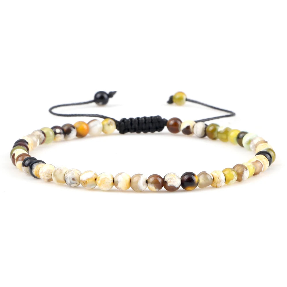 Tinkers EarthStone 4mm Natural Mini Beads Bracelet Unisex Yoga - Apparel & Accessories > Jewelry > Bracelets