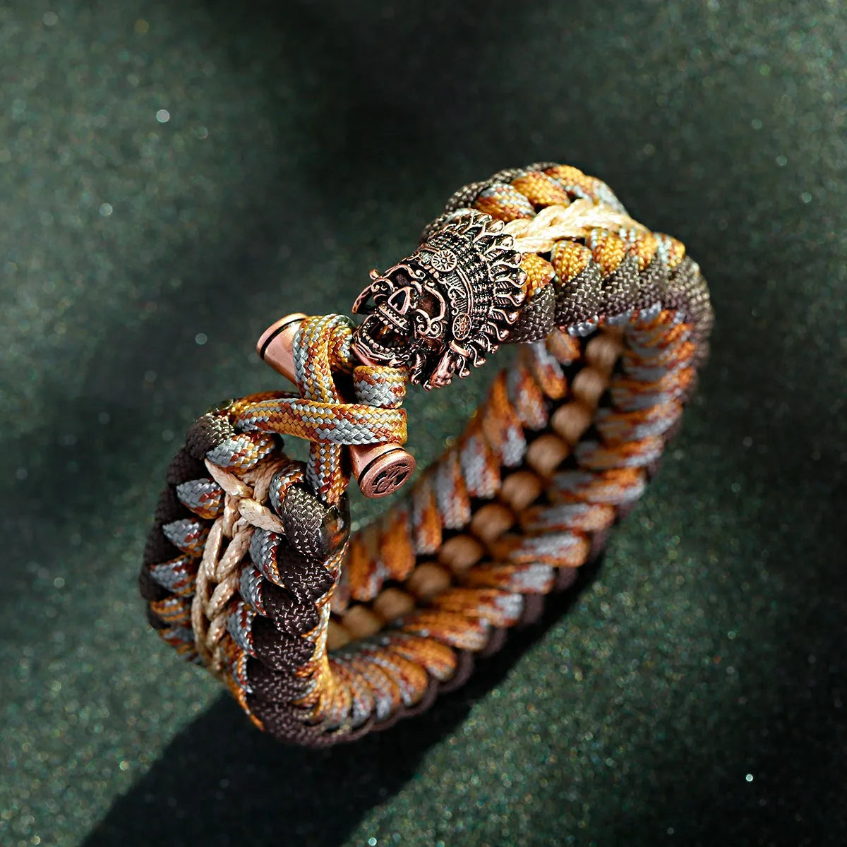 Tinkers Nordic Skull Punk Lanyard Bracelet Unisex Viking Jewelry -