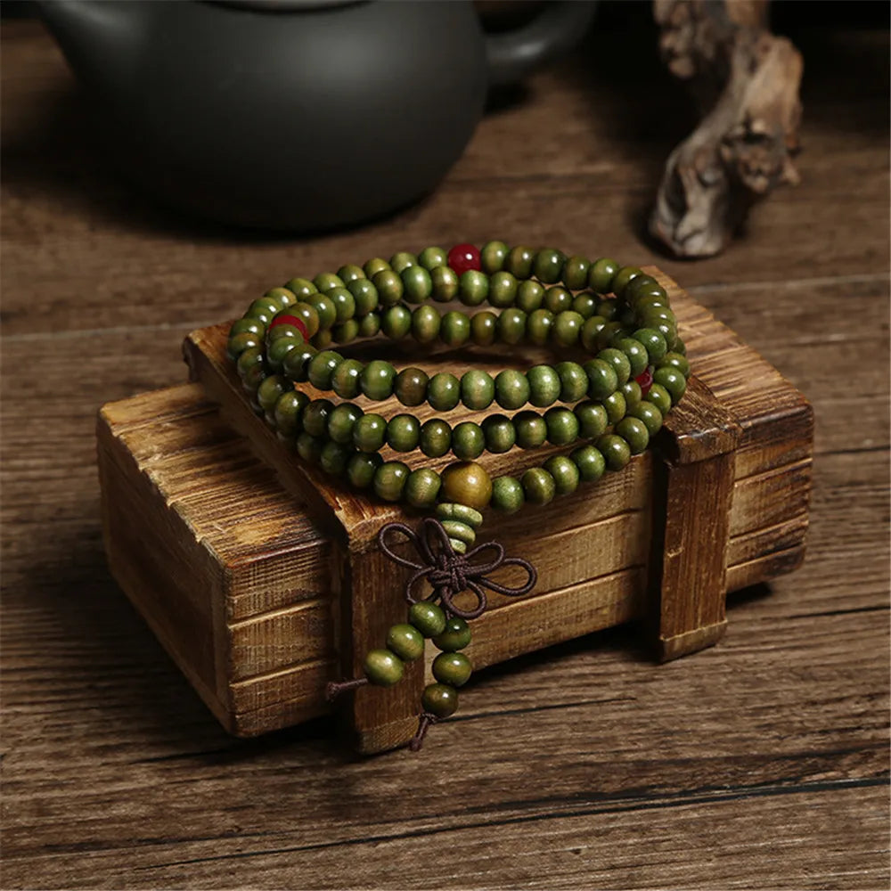 Tinkers FREE TODAY Tinkers Sandalwood Beaded Bracelet Green 6mm Limited - Apparel & Accessories > Jewelry > Bracelets