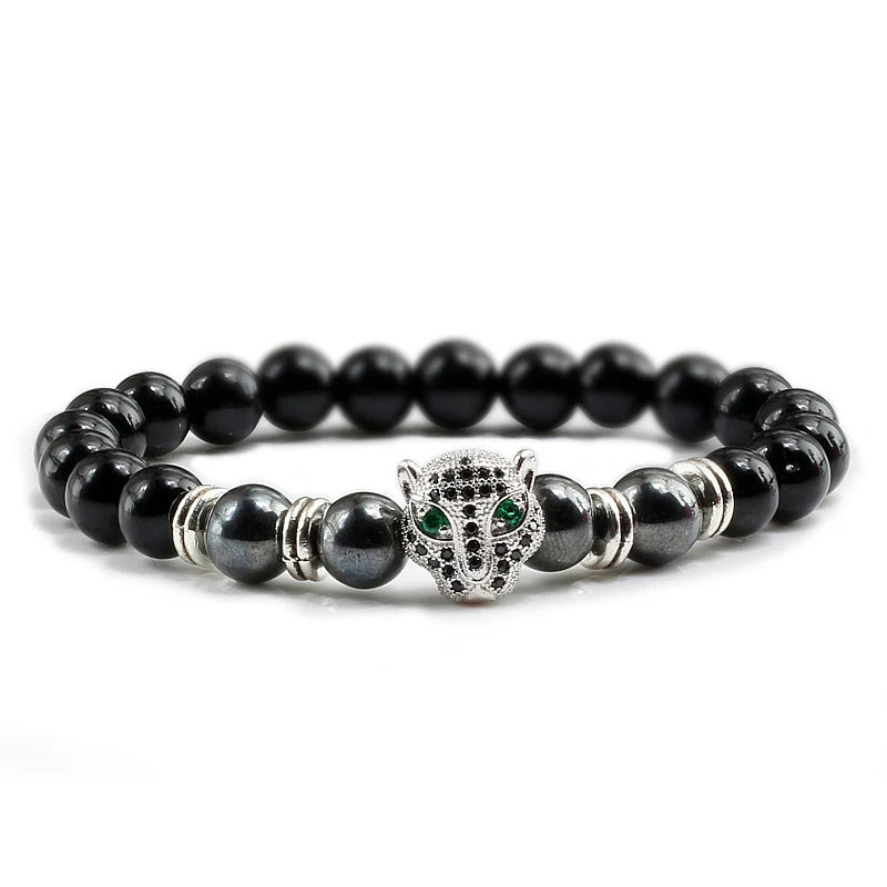 Tinkers Tinkers Black Lava Beads Bracelet Spiritual Yoga Style Luxe - Uncategorized