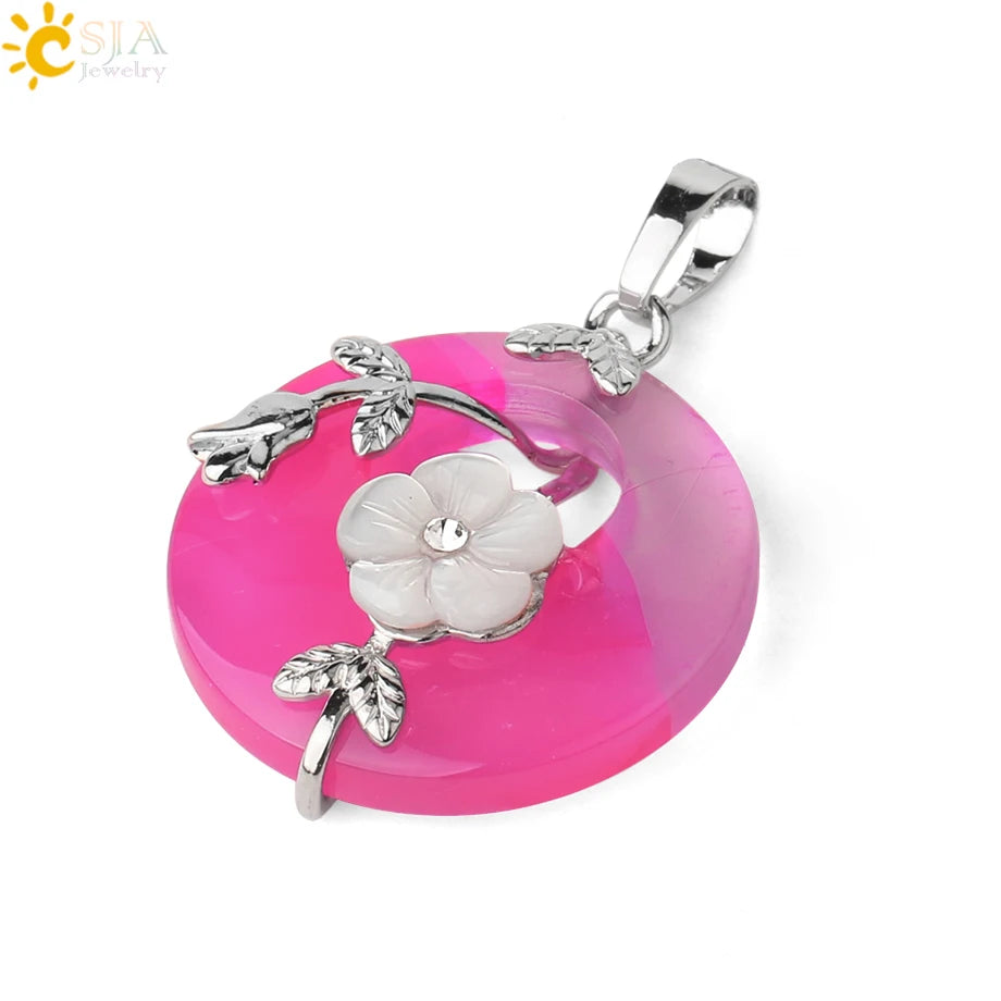 Ciondolo a forma di ciambella in ametista di Tinkers Energy And Balance