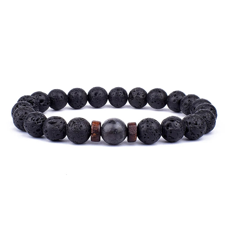 Tinkers Volcanic Stone Lava Bracelet Tibetan Buddha Edition -