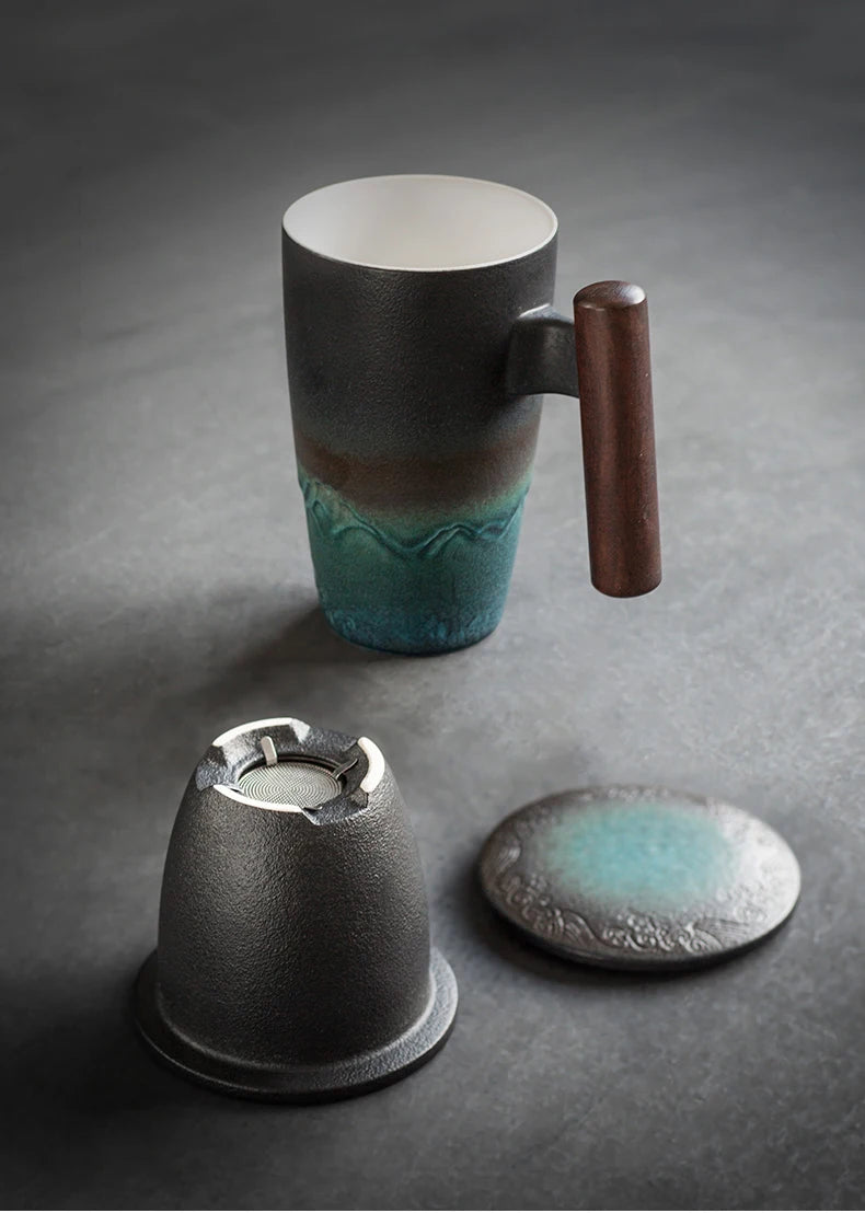 Handcrafted Elegant Ceramic Mug by Tinkers for Professionals