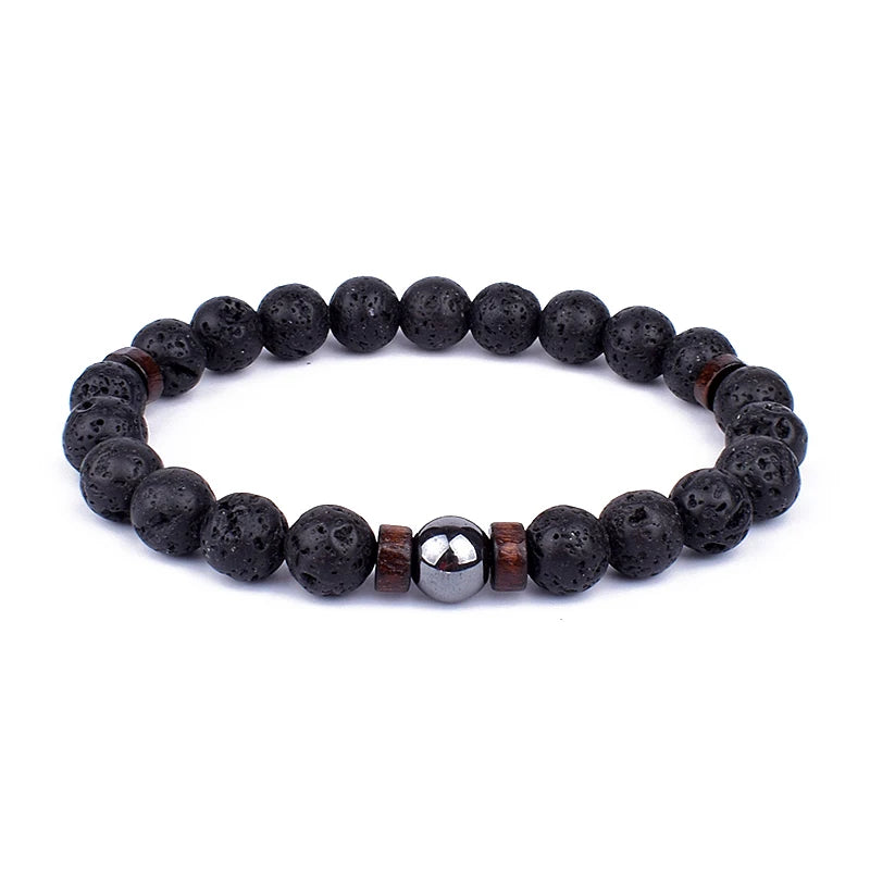 Tinkers Volcanic Stone Lava Bracelet Tibetan Buddha Edition -