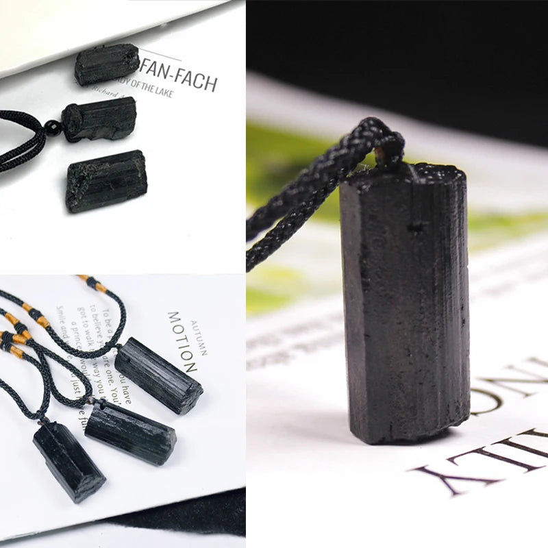 Schwarzer Turmalin-Anhänger von Tinkers - Spirituelle Energie