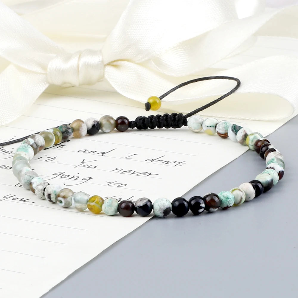 Tinkers EarthStone 4mm Natural Mini Beads Bracelet Unisex Yoga - Apparel & Accessories > Jewelry > Bracelets