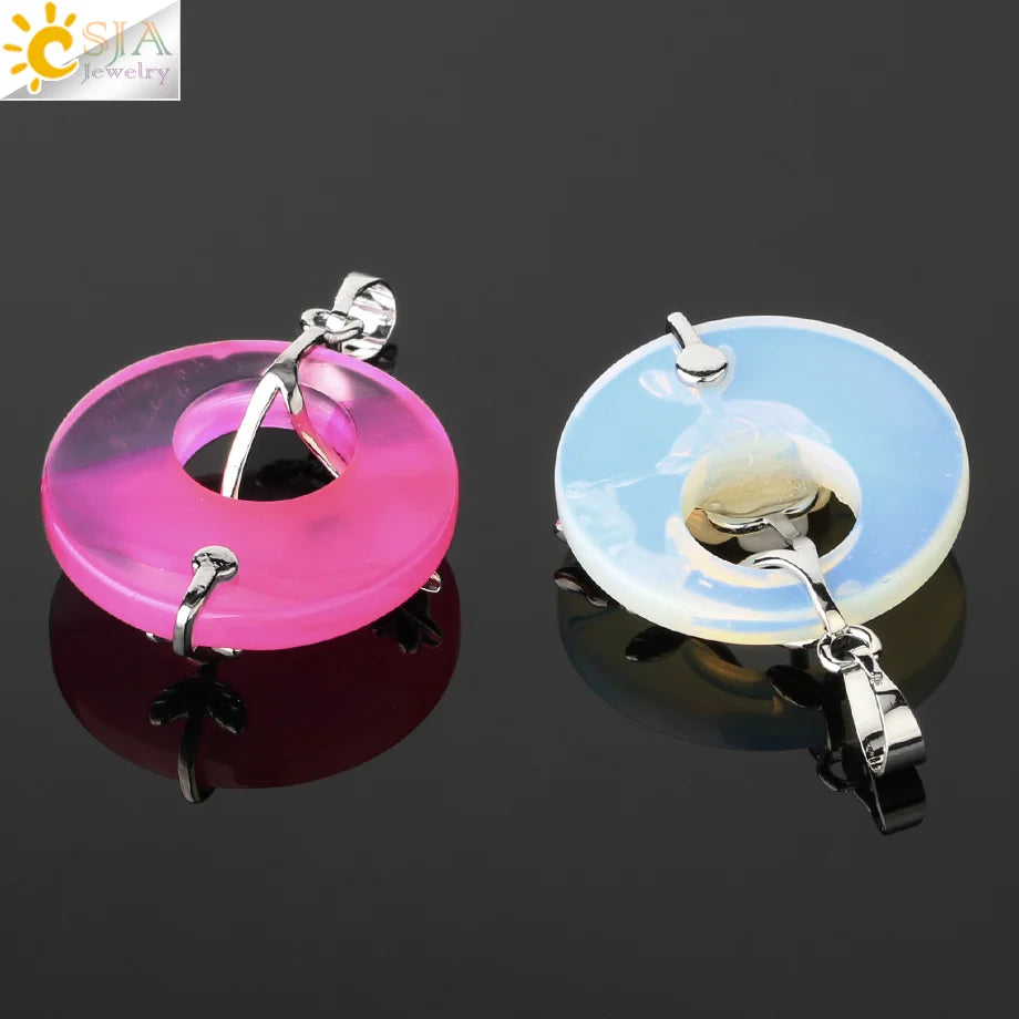 Ciondolo a forma di ciambella in ametista di Tinkers Energy And Balance