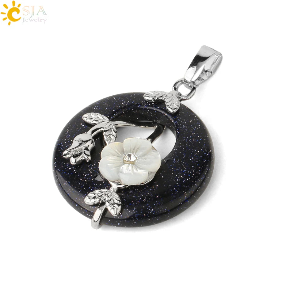 Ciondolo a forma di ciambella in ametista di Tinkers Energy And Balance