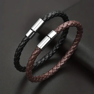 Tinkers Premier PU Woven Leather Bracelet For Couples Edition - 0