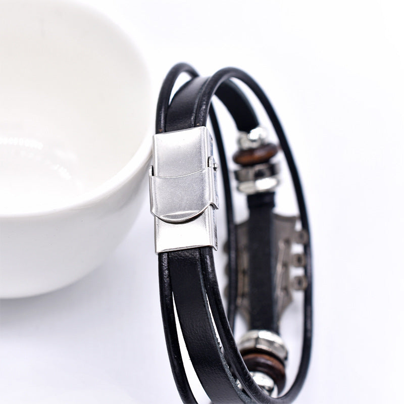 Tinkers Zinc Alloy Music Guitar Leather Bracelet Limited Edition - 0