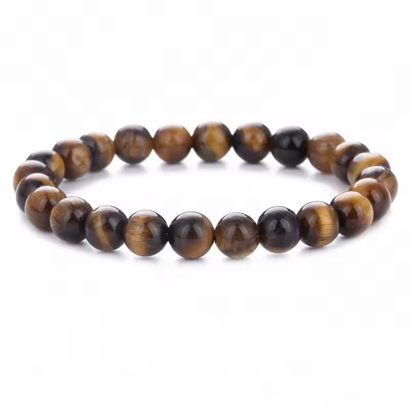 Men's tiger eye 8mm natural stone bracelet