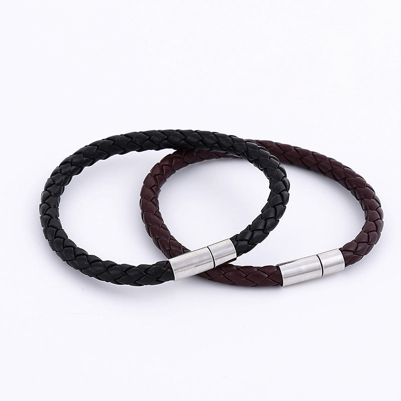Tinkers Premier PU Woven Leather Bracelet For Couples Edition - 0
