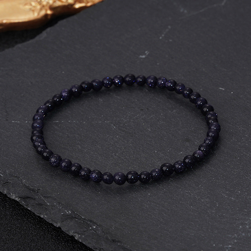 Tinkers Tinkers Natural Stone Agate Bracelet 4Mm Timeless Elegance - 0