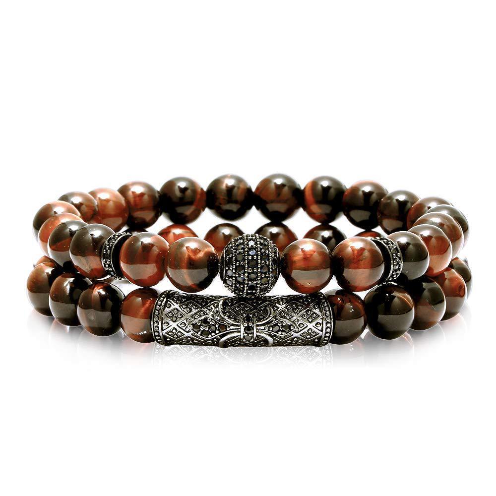 Tinkers Tiger Eye Bracelet Unisex Natural Stone Collection Elite - 0