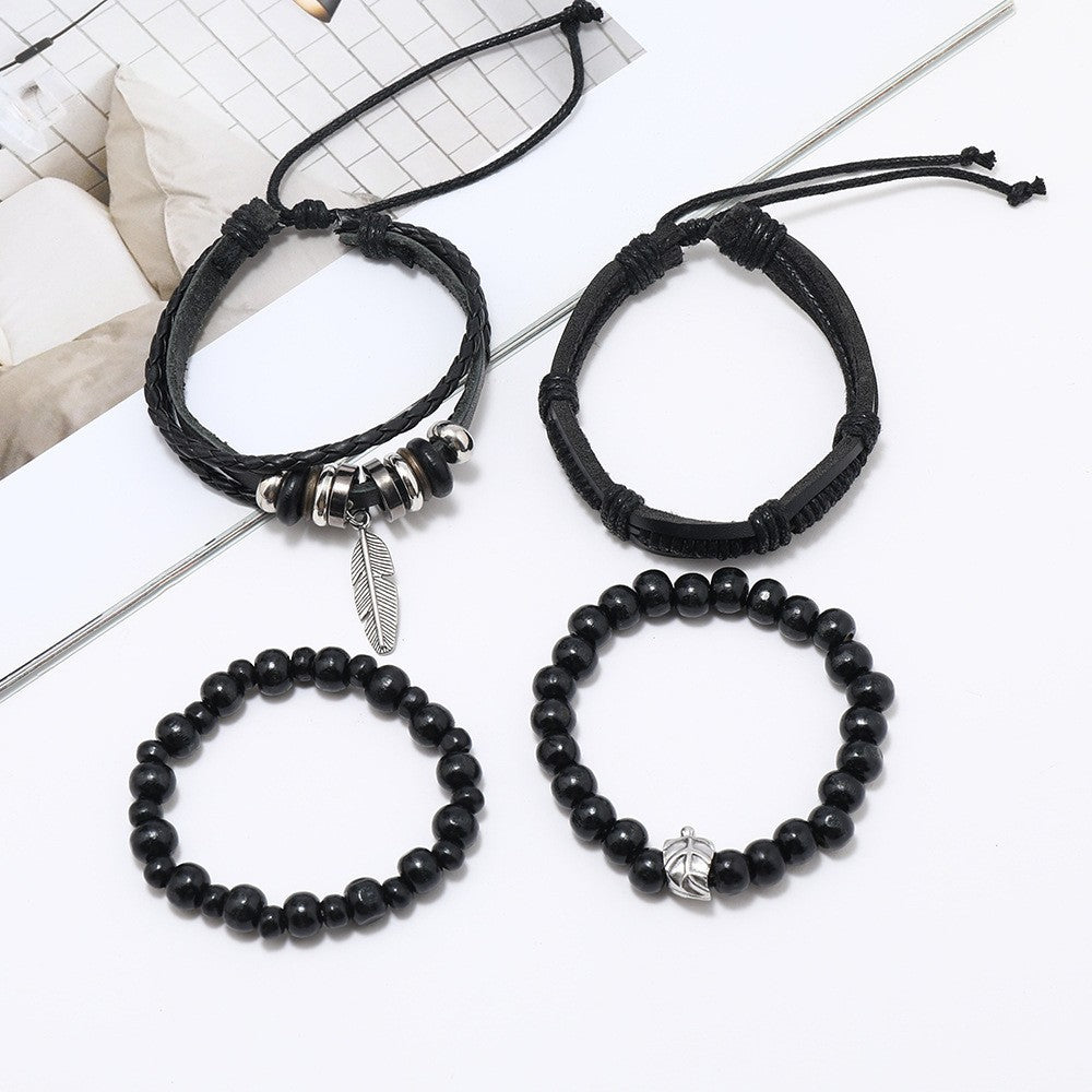 Tinkers Tinkers Beaded Bracelet Vintage Feather Pendant Elite - 0