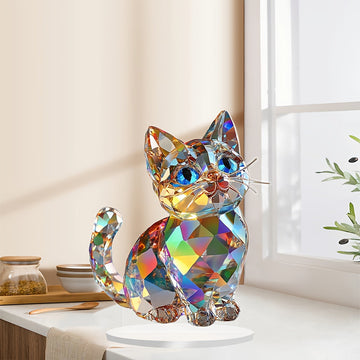Colorful Cute Kitten 2D Acrylic Desktop Ornament Display