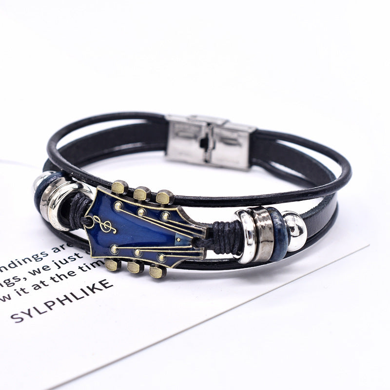 Tinkers Zinc Alloy Music Guitar Leather Bracelet Limited Edition - 0
