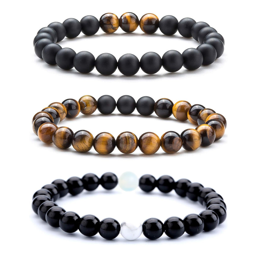 Tinkers Tiger Eye Volcanic Rock Yoga Beaded Bracelet Exclusive - 0
