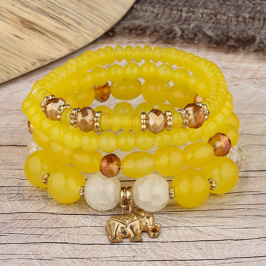 Tinkers Crystal Elephant Pendant Bracelet Exclusive Collection - 0