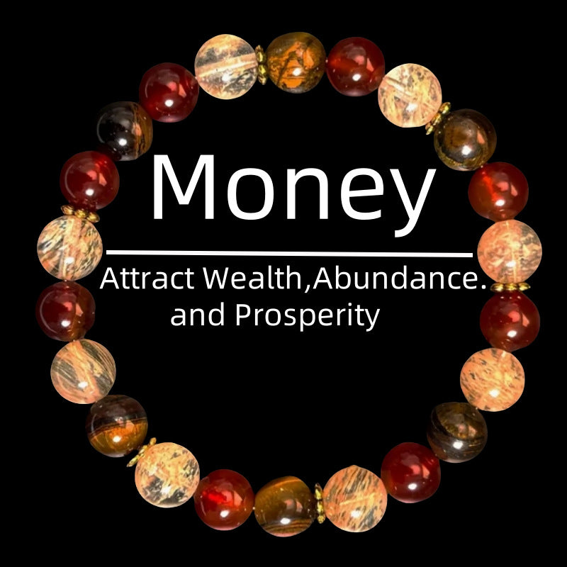 Tinkers Natural Tigereye Crystal Beaded Bracelet Signature Edition - 0