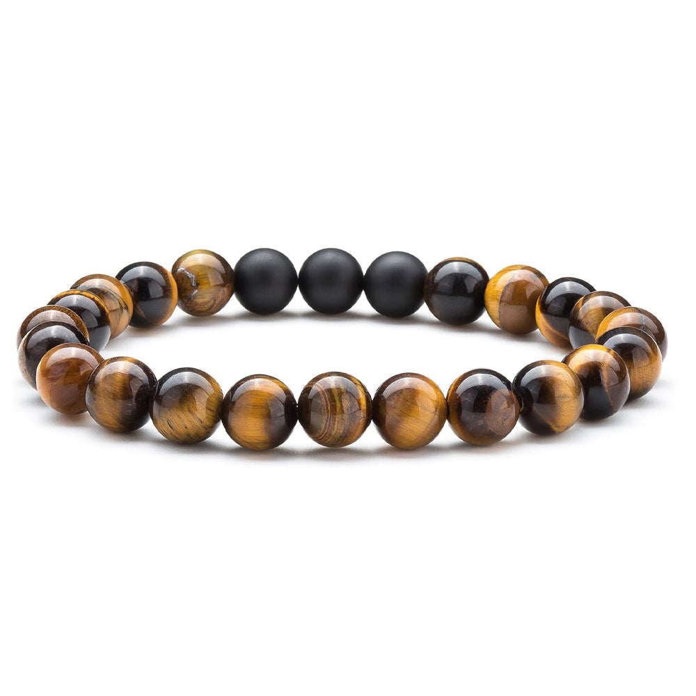 Tinkers Tiger Eye Volcanic Rock Yoga Beaded Bracelet Exclusive - 0